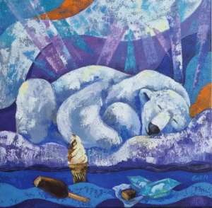 גלינה מינץ אמנית שילוב חומרים פיוזינ