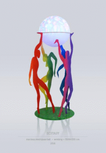 לאןניד פסל אמן זכוכית art